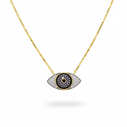Evil Eye Enamel Chain