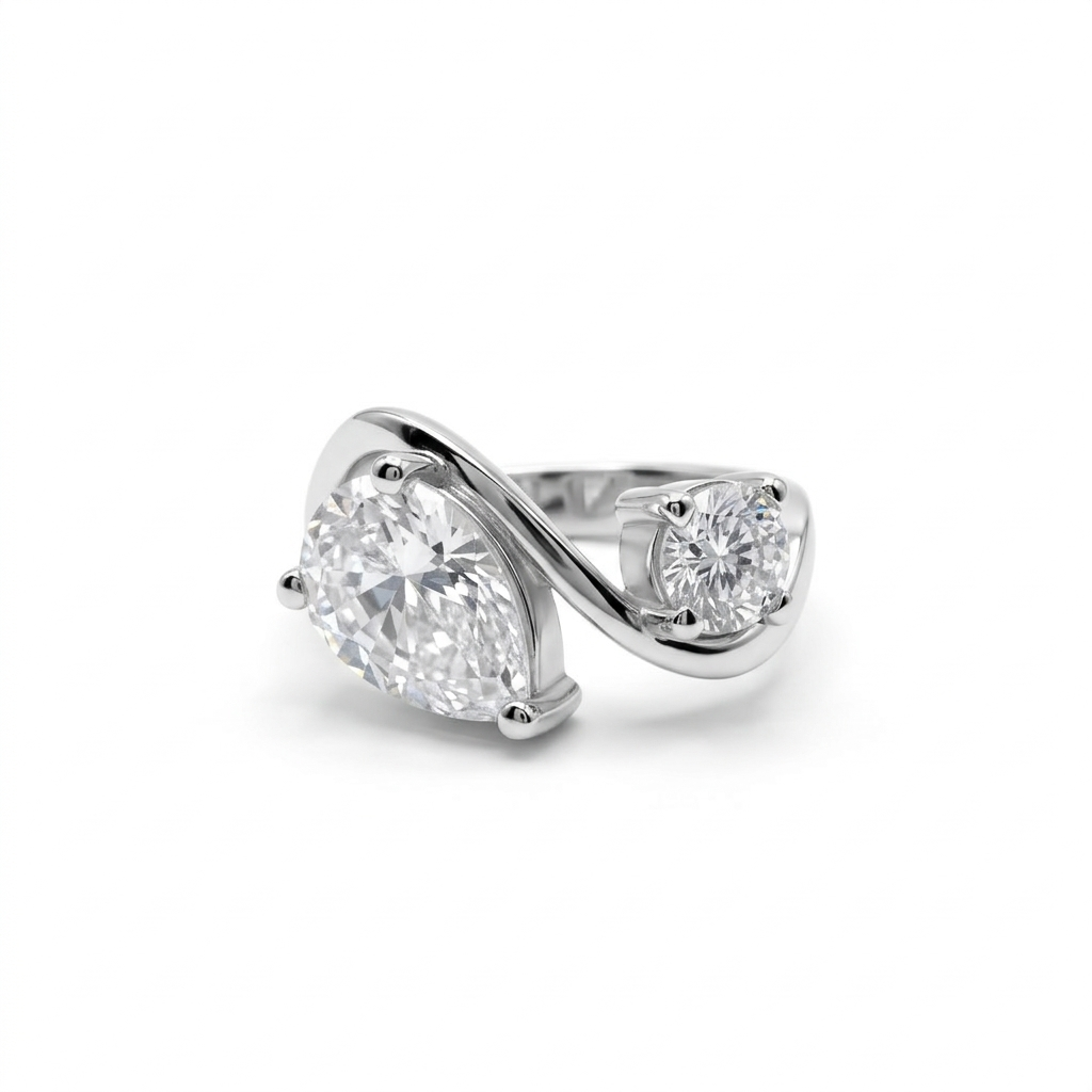 Pear Oval Ring
