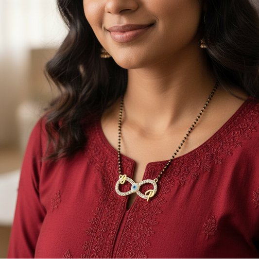 Evil Eye Initial Mangalsutra