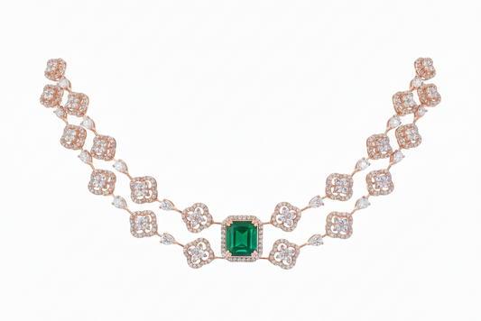 Fresh Bloom Emerald Necklace