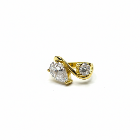 Pear Oval Ring
