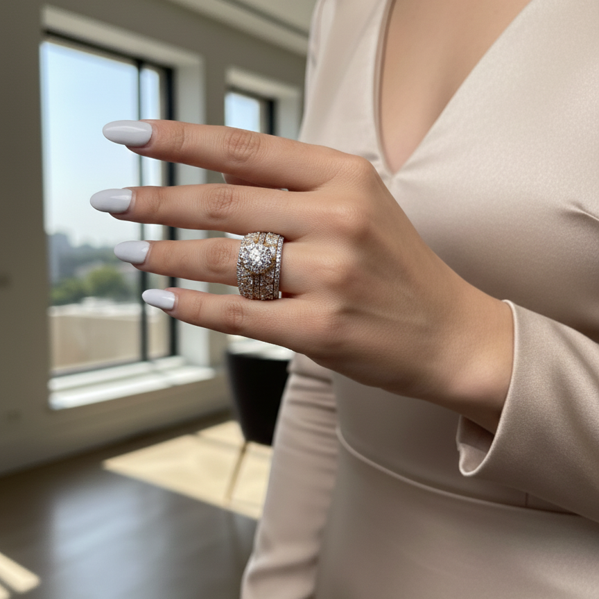 Cocktail ring in (Gold)