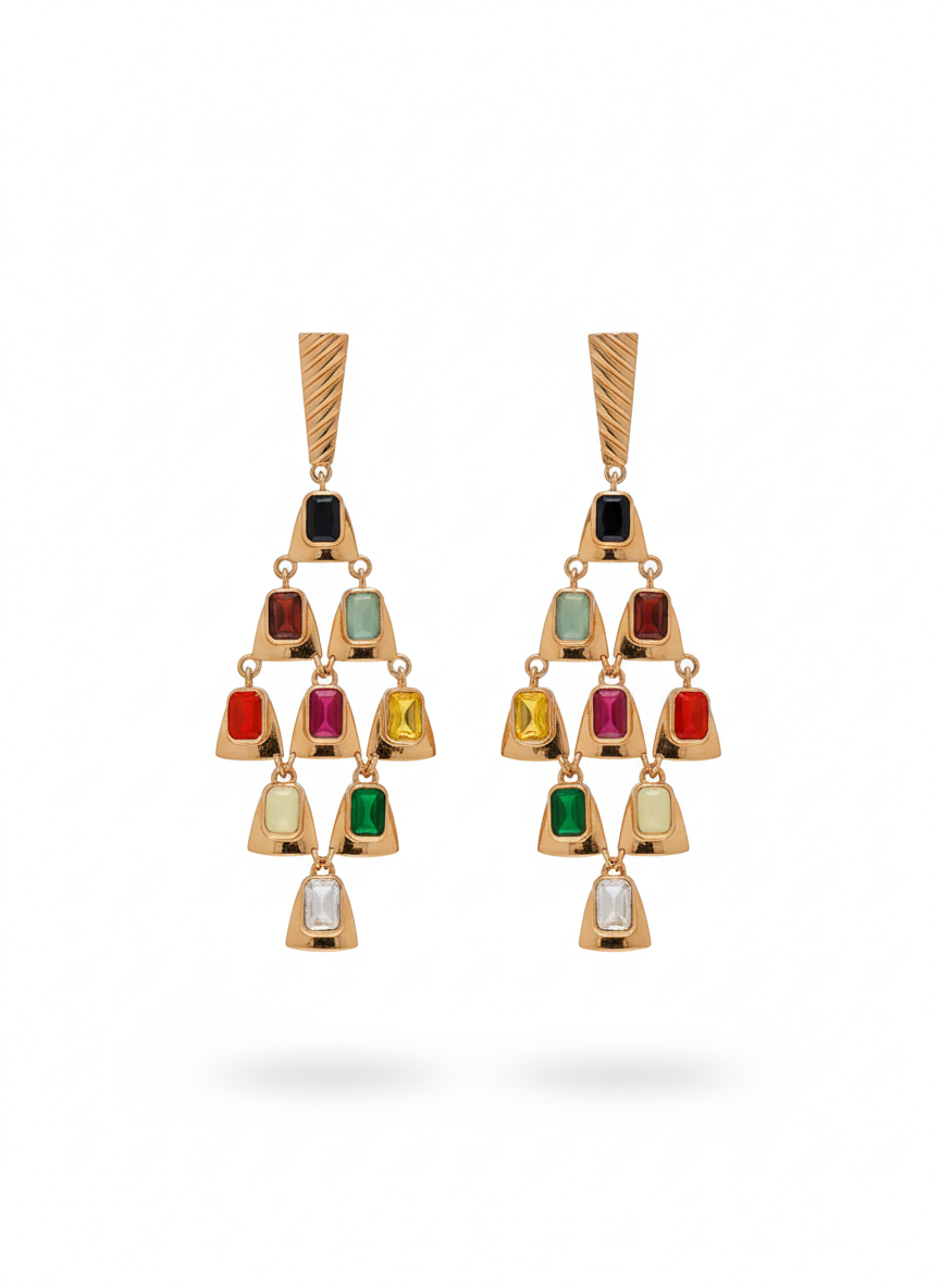 Navratna Earrings