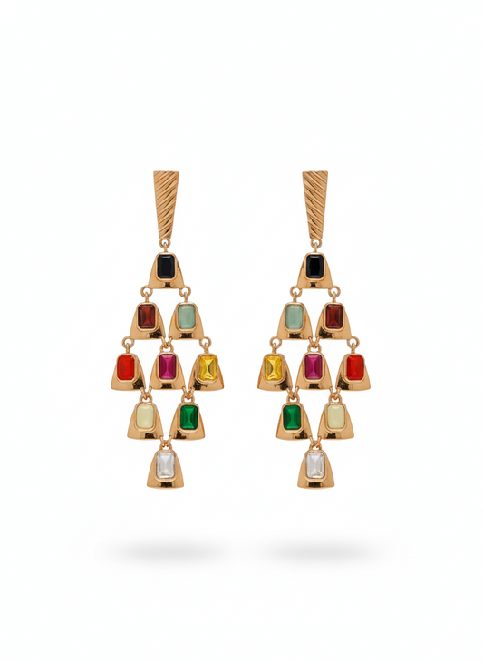 Navratna Earrings
