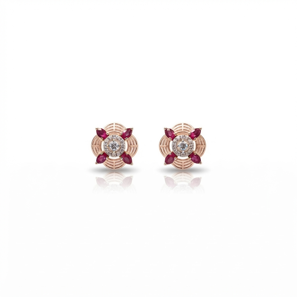 Celestial Ruby Earrings