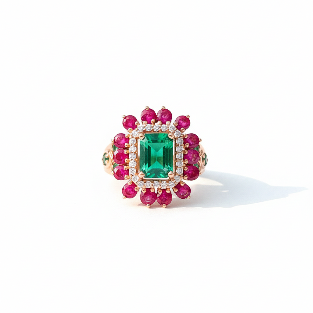 Ruby Emerald Ring