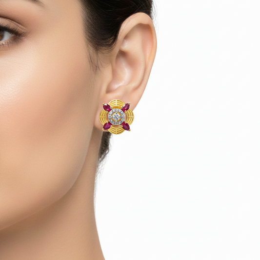 Celestial Ruby Earrings