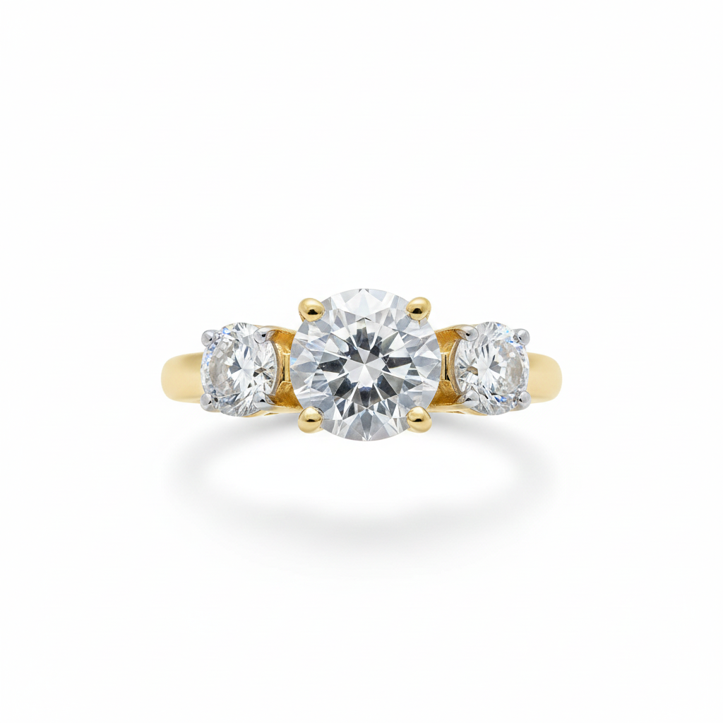 Triplet Diamond Ring