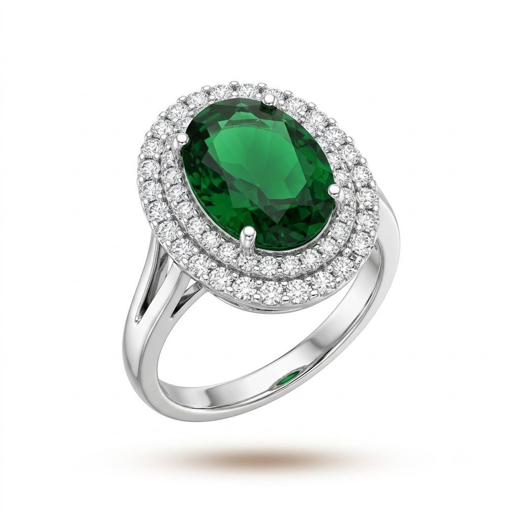 Double Stone Gemstone ring