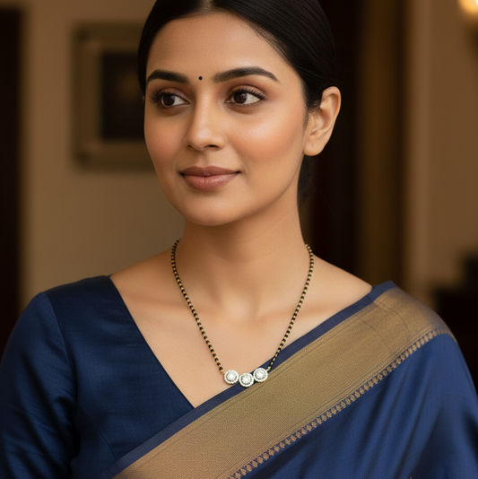 Triple Halo Mangalsutra