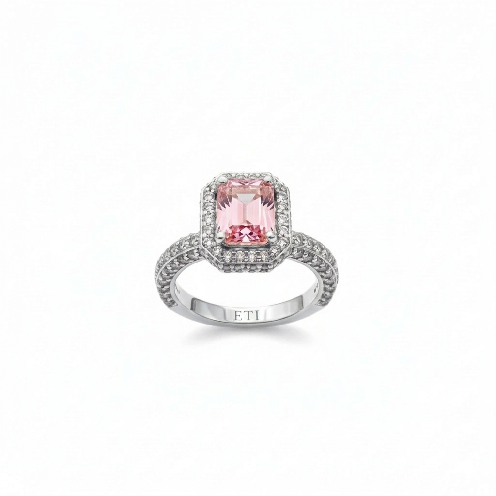 Precious Pink Stone Ring