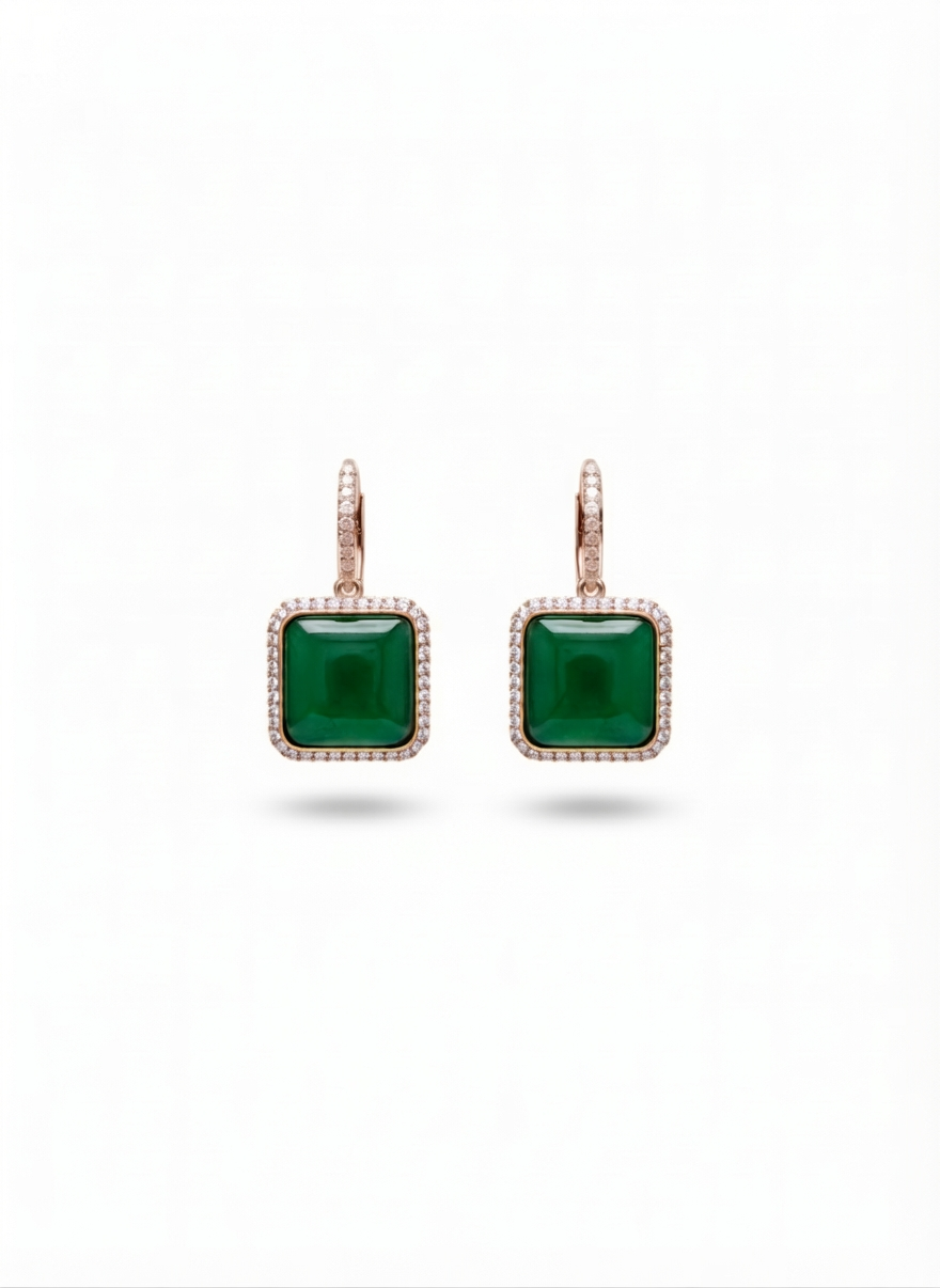 Deepika Emerald Earrings