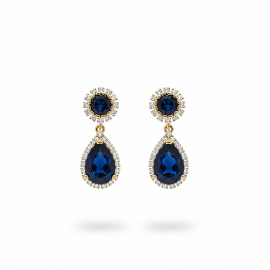 Blue Sapphire Earrings