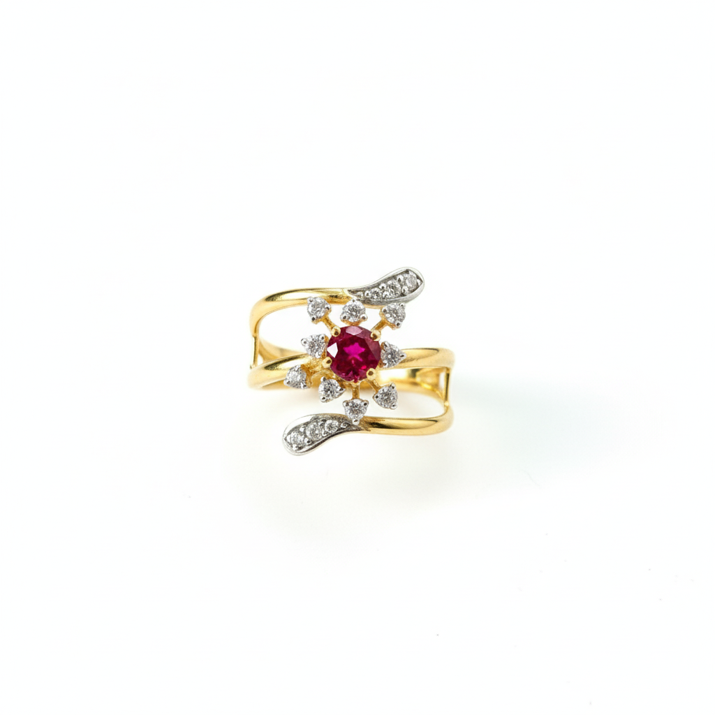 Scarlet Harmony Ruby Ring