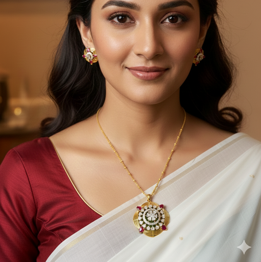 Celestial Ruby Pendant Set