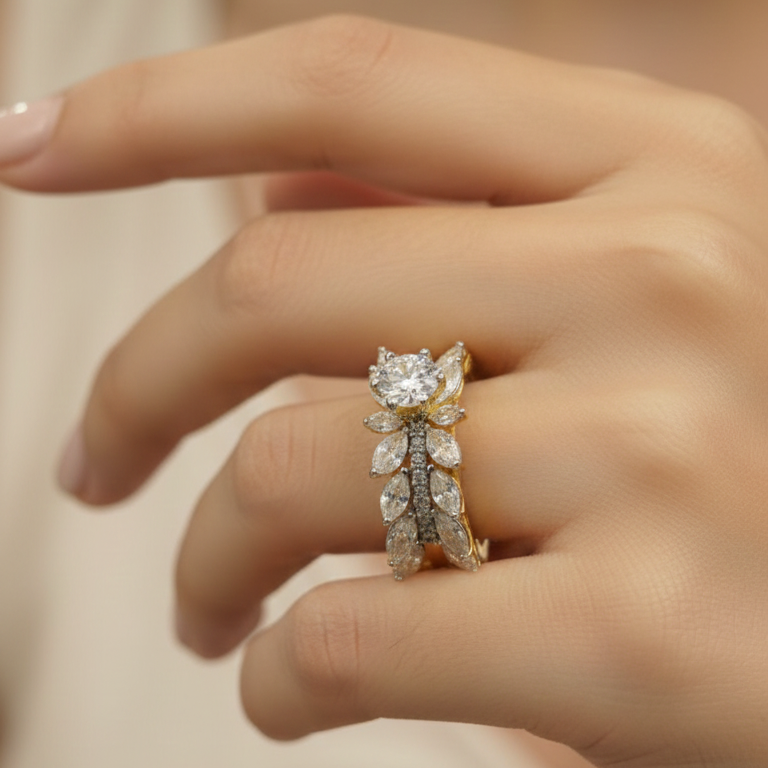 Marquise Majestic Solitaire Ring