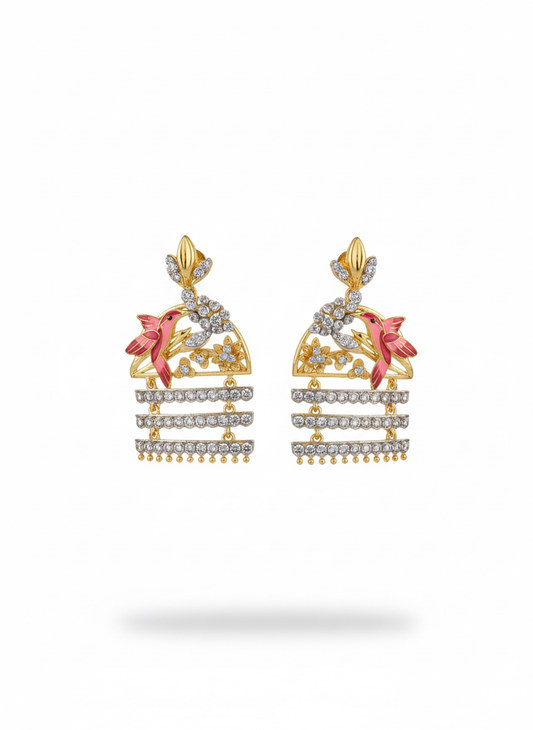 Bird Diamond Earrings