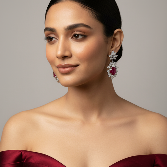 Scarlet Ruby Earrings