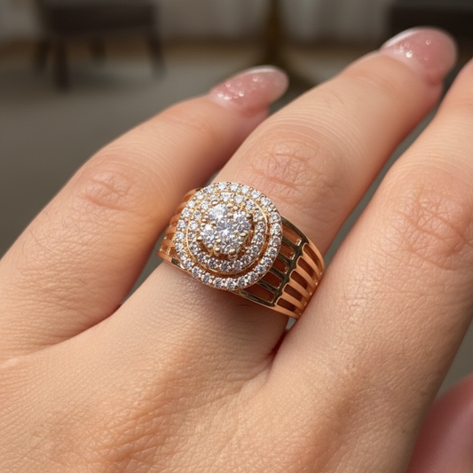 Halo Cushion Diamond Ring