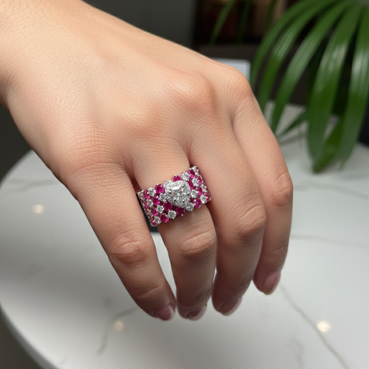 Rose Heart Ring