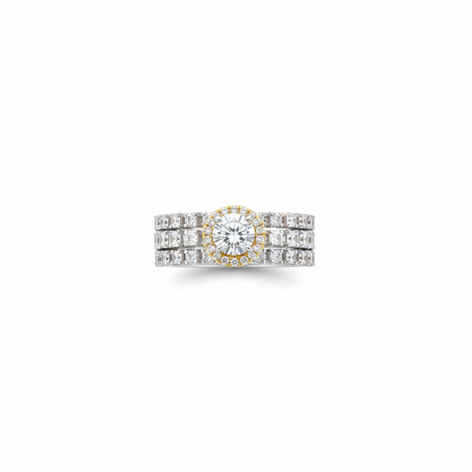 Square Solitaire Engagement Ring