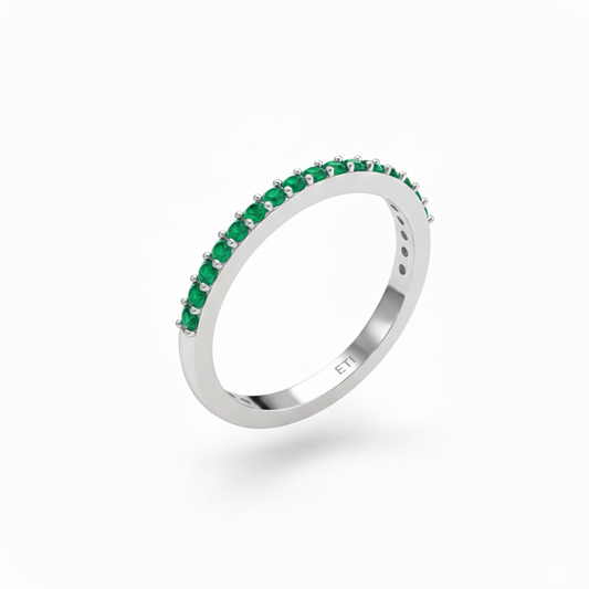 Emerald Band Ring