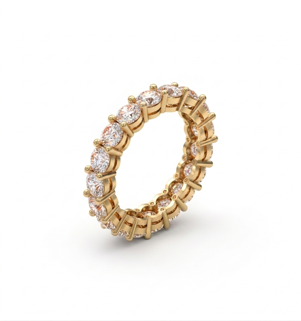 Moissanite Eternity Ring