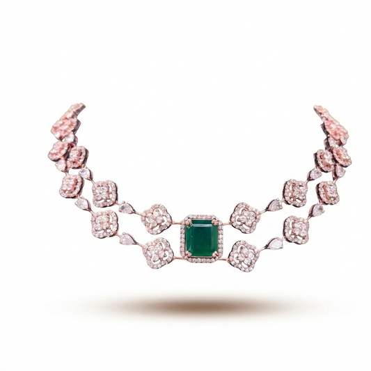 Fresh Bloom Emerald Necklace