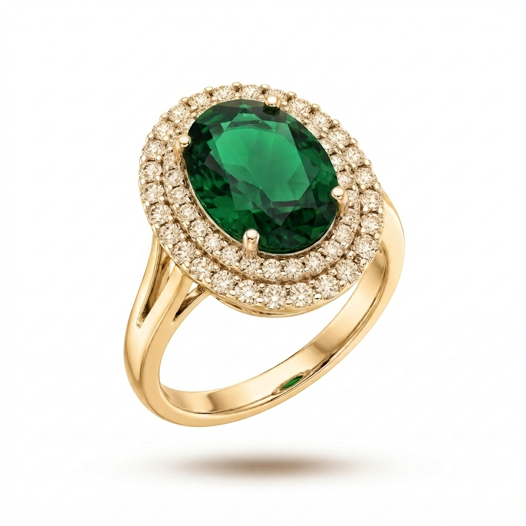Double Stone Gemstone ring