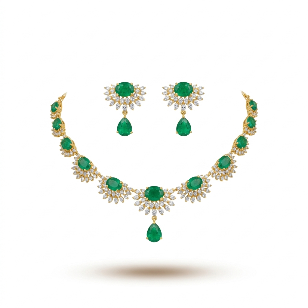 Emerald Drop Necklace