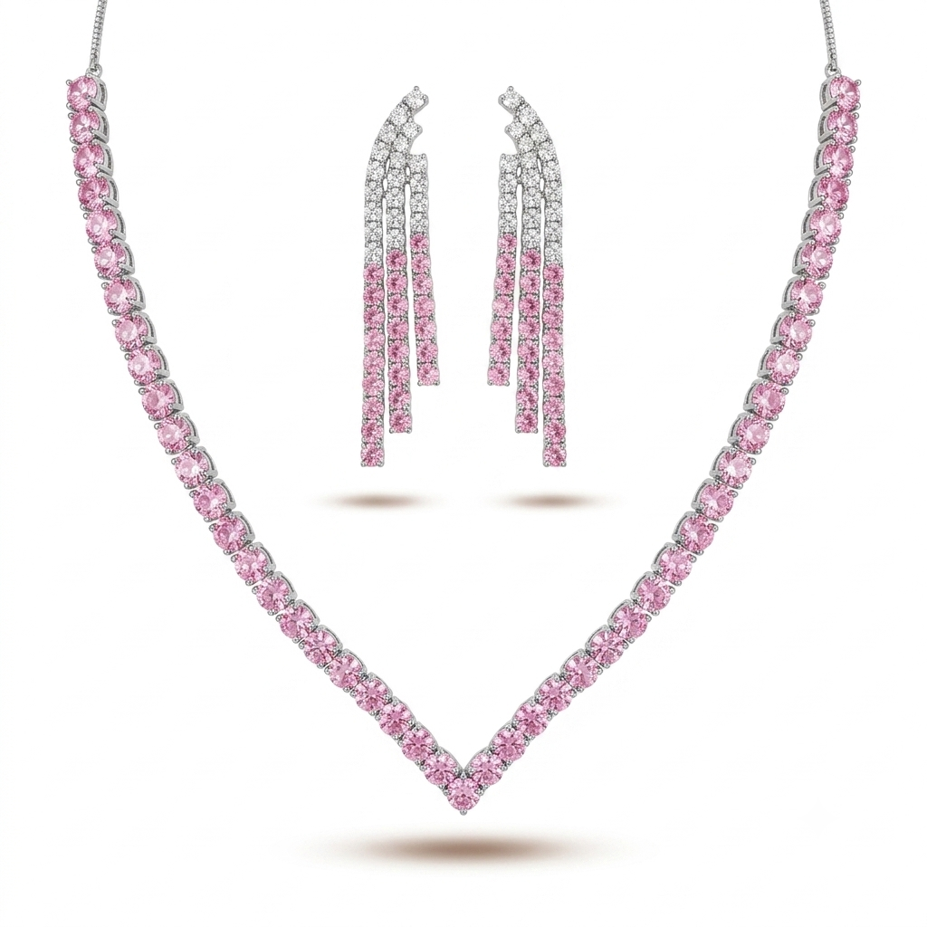Pink Sapphire Necklace