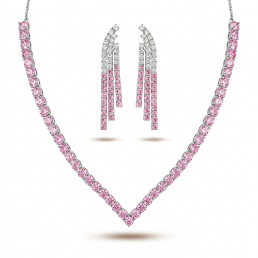 Pink Sapphire Necklace