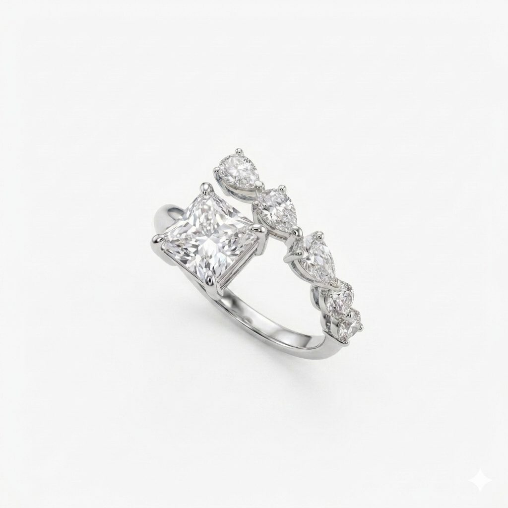 Princess Pear ring