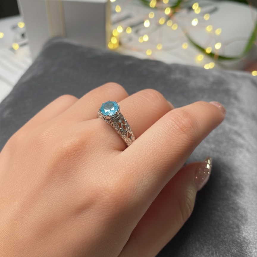 Aquamarine Ring