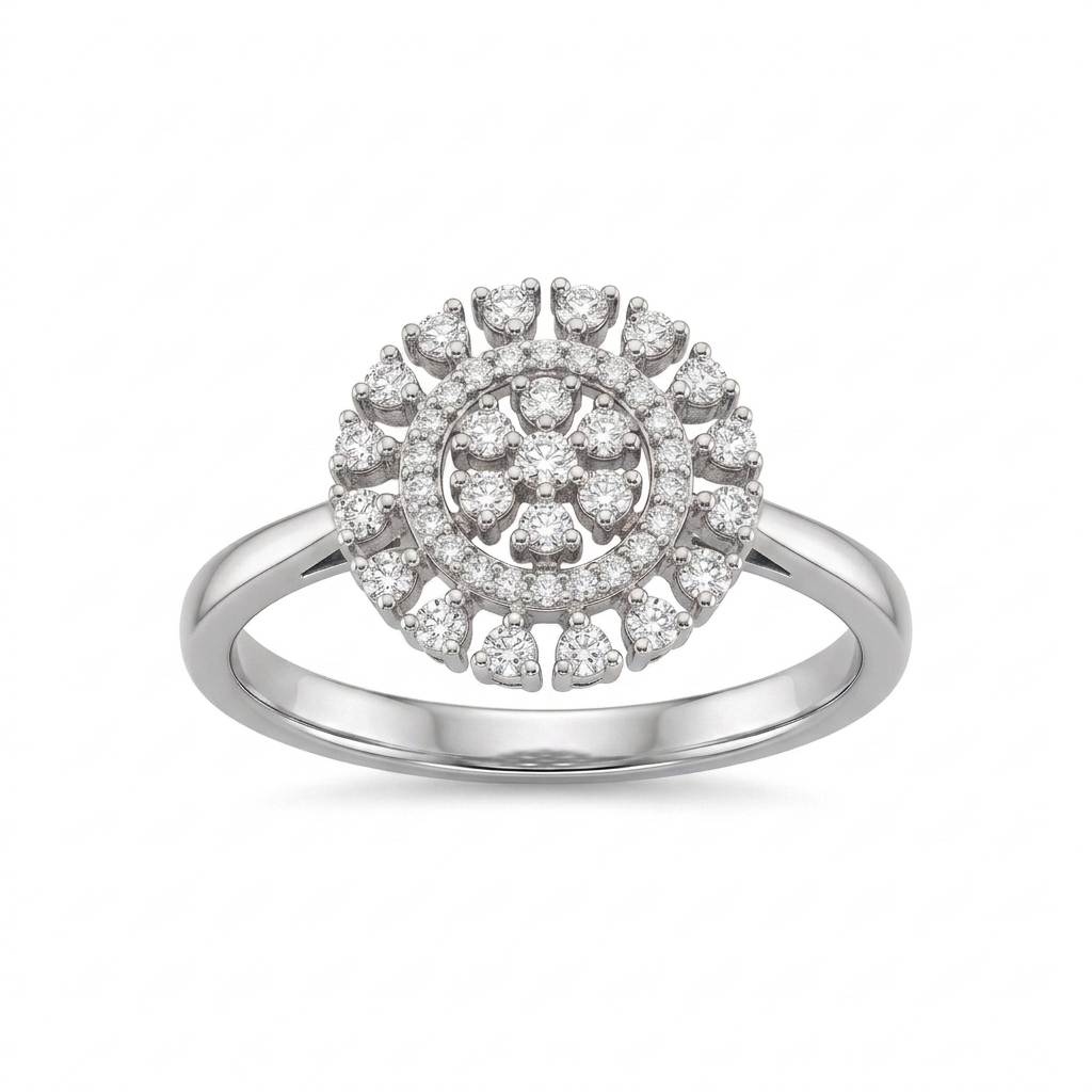 Round radiance Ring