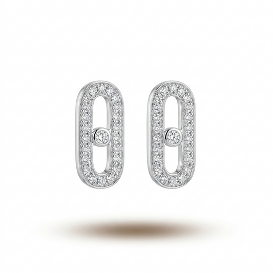 Branded mess earrings