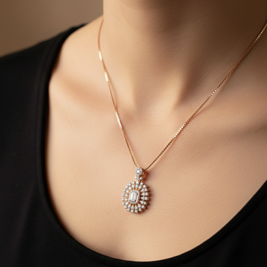 Glow Drop Pendant Chain