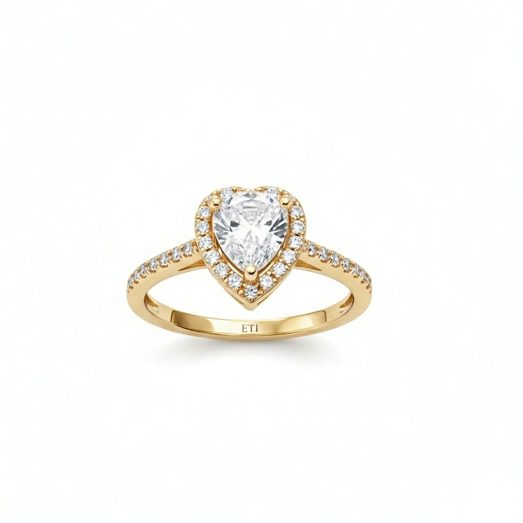 Heart Halo Ring