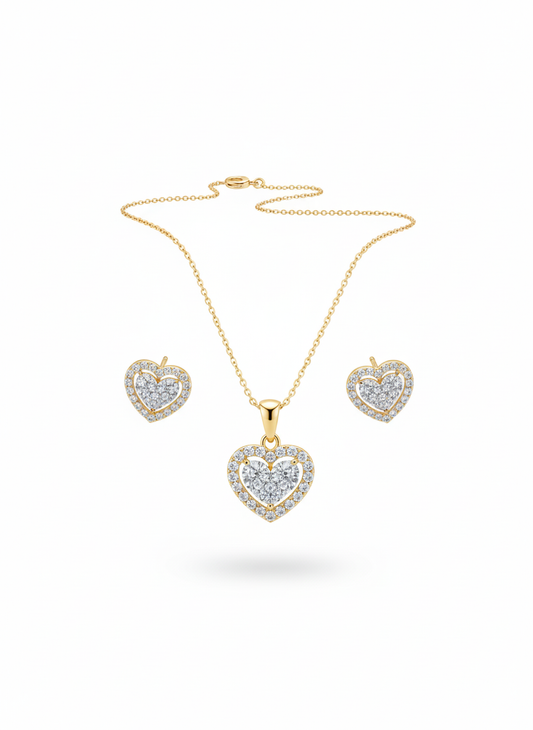 Twin Heart Glam Set