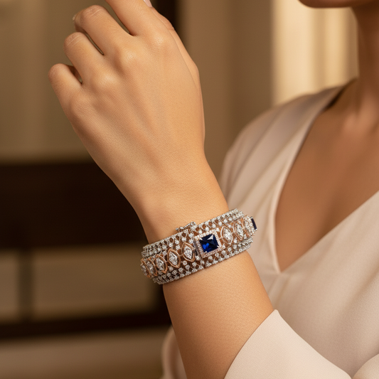 Blue Sapphire Bangle