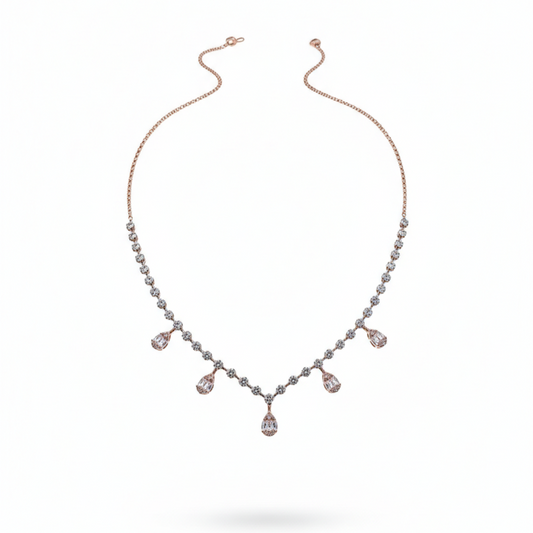 Pear Diamond Necklace
