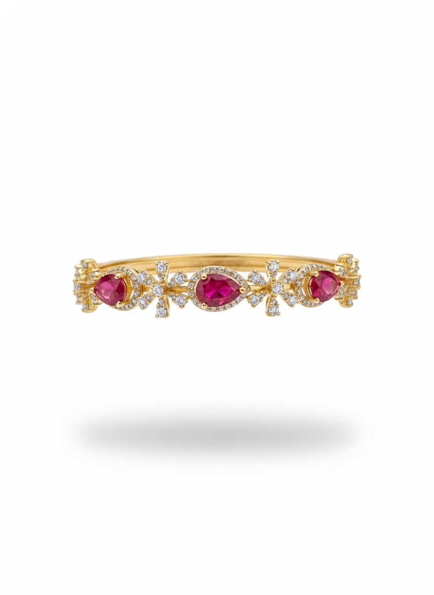 Gold Gemstone Bracelet