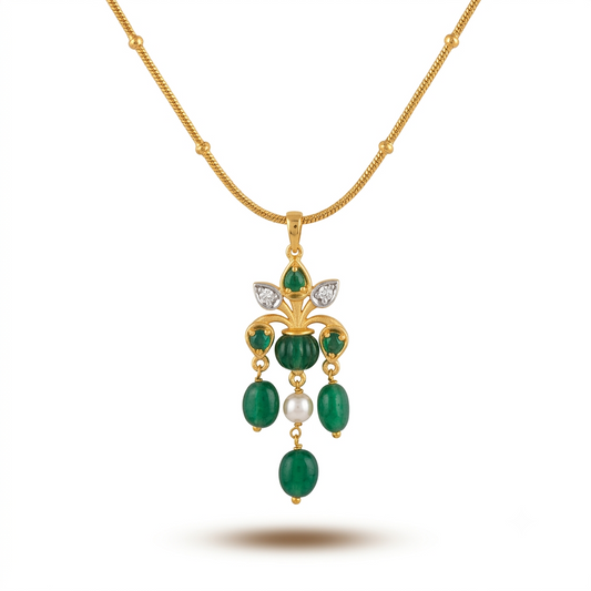 Emerald Chandelier Pendant Chain