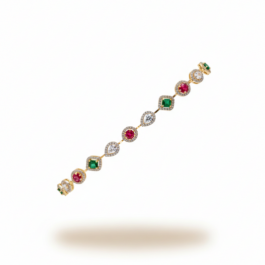 Ruby Emerald Bracelet