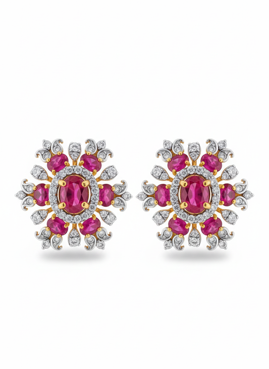 Ruby Love Earrings