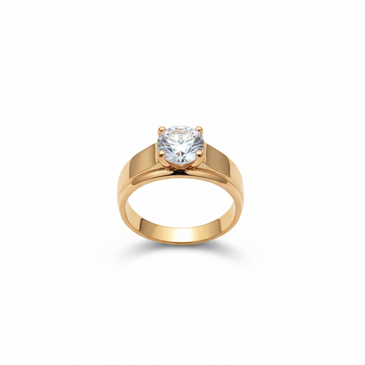 Solitaire Men Ring