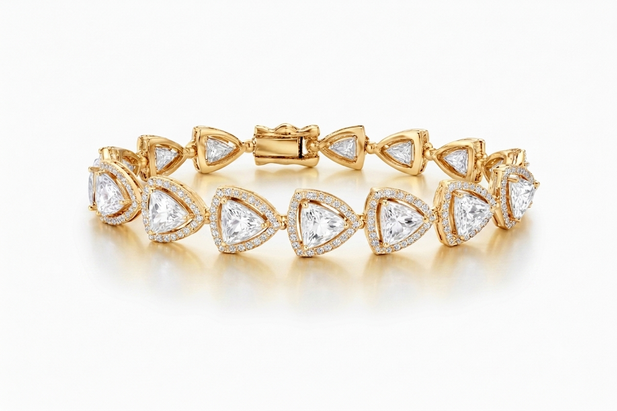 Trillion Tennis Bracelet