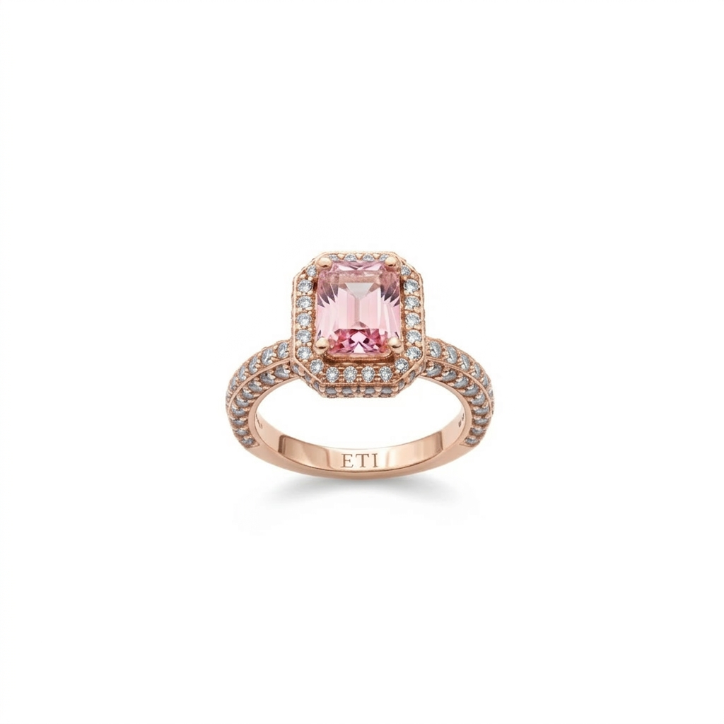 Precious Pink Stone Ring