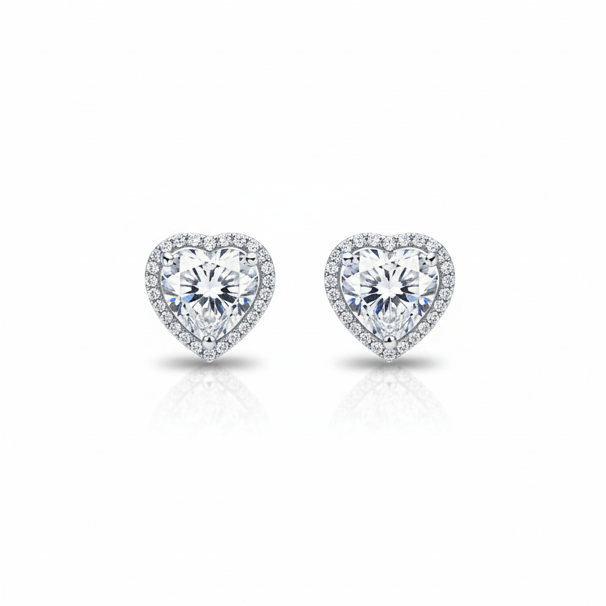 Halo Heart Luxe Earstuds