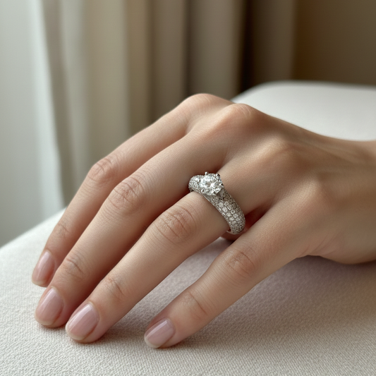 Captured Diamond Ring